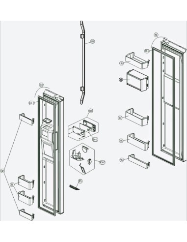 Balconnet Supérieur pour Réfrigérateur FRANKE