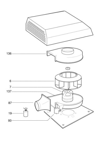 Moteur pour Hotte SCHOLTES