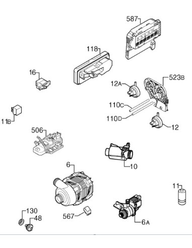 Module Electronique Configuré pour Lave Vaisselle ELECTROLUX