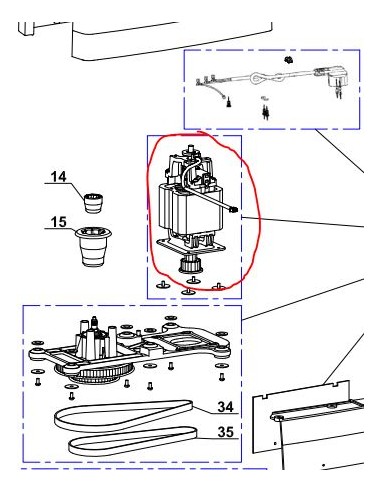 Moteur Complet pour Robot Magimix