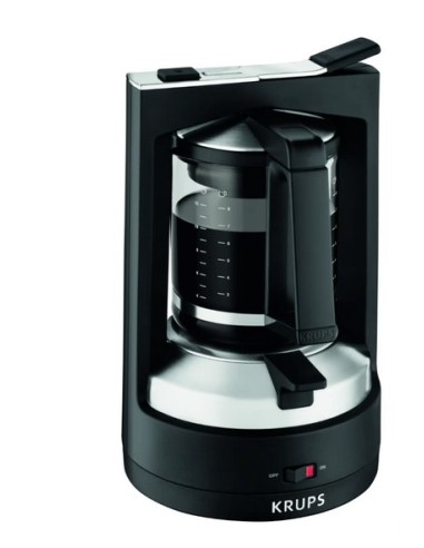 CAFETIERE PRESSION NOIR INOX 12 TASSES KRUPS