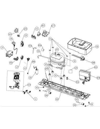 Compresseur Complet pour Réfrigérateur BEKO