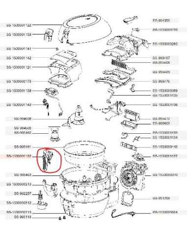 Poingée pour friteuse SEB FZ720000R/12A