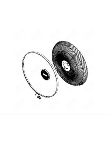Grille Avant Pour Ventilateur Rowenta Essential+ anti-moustique