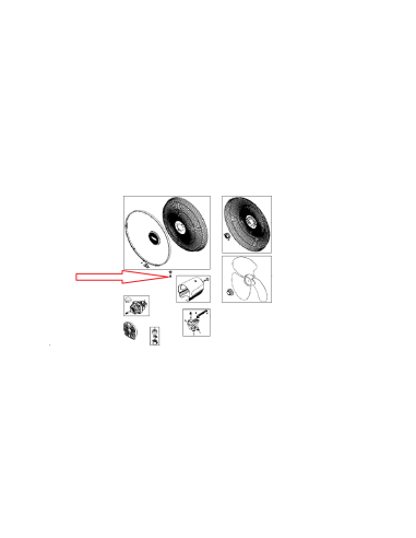 Bouton Moteur Noir Pour Ventilateur Rowenta Essential+ anti-moustique