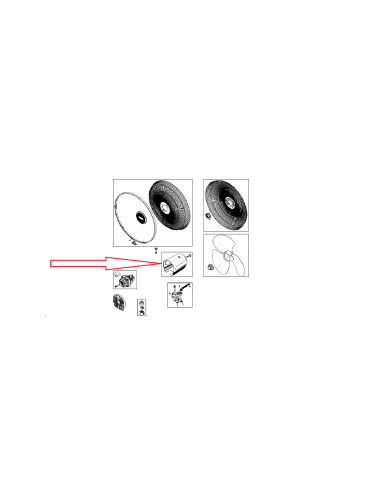 Carter Moteur Noir Pour Ventilateur Rowenta Essential+ anti-moustique