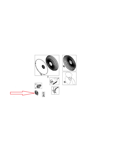 Flasque Support Moteur Pour Ventilateur Rowenta Essential+ anti-moustique