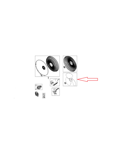 Hélice + Ecrou pour Ventilateur Rowenta...