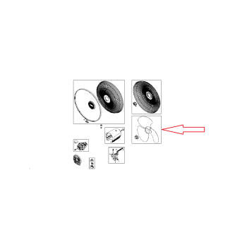 Hélice + Ecrou pour Ventilateur Rowenta Essential+ anti-moustique