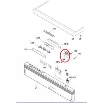 Fermeture de Porte pour Lave Vaisselle ROSIERES