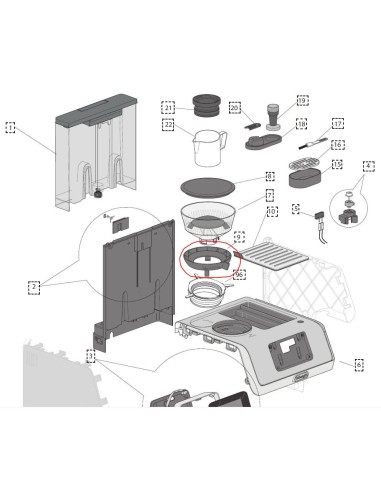 Bague de réglage pour cafetière delonghi