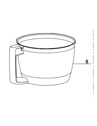 CUVE ASSEMBLEE V2 pour préparateur culinaire magimix