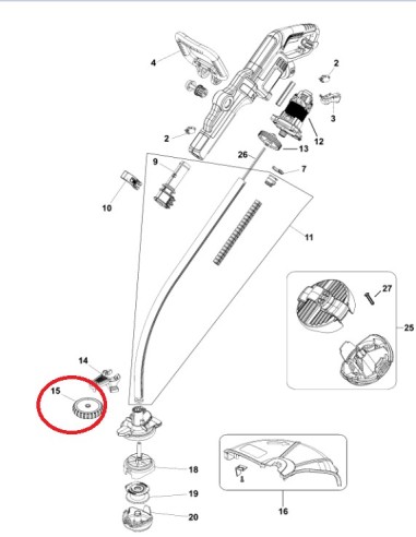 Roue pour Coupe Bordures BLACK & Decker