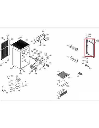 Porte pour Réfrigérateur LIEBHERR