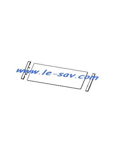 Vitre de Couvercle Livrée avec 2 Pattes de Fixation pour Barbecue Figari Campingaz 