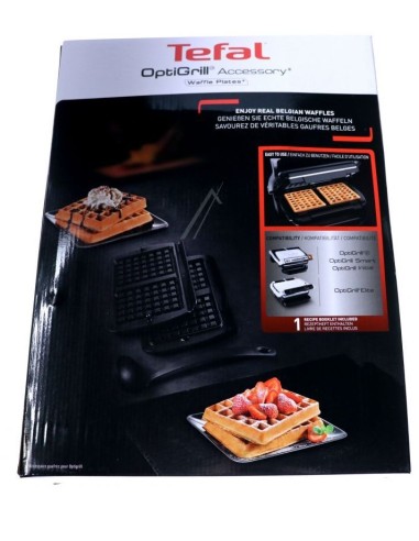 Plaque gaufre x2 pour Grill Viande Optigrill Tefal