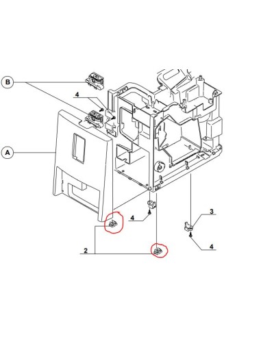 PIED CAOUTCHOUC pour robot cafetière magimix