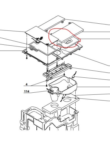 COUVERCLE RESERV GRAINS pour cafetière magimix