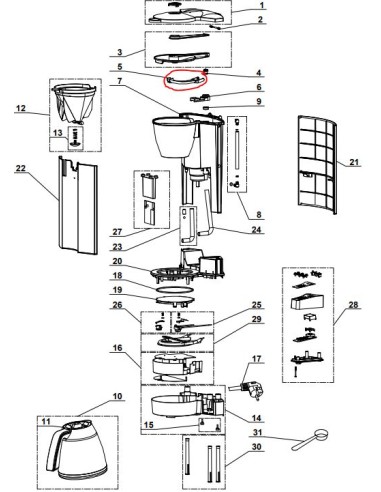 BRIDE DE SECURITE pour cafetière MAGIMIX