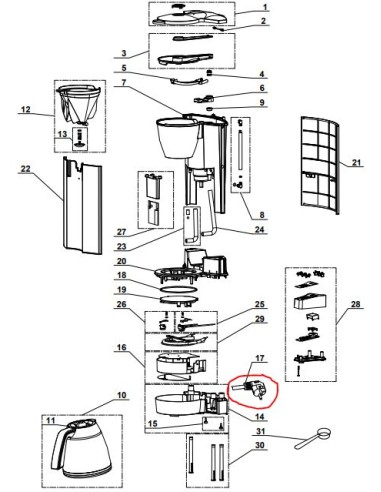 Cordon d'alimentation pour cafetière magimix