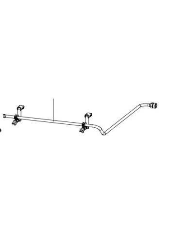 Tubulure Gaz 28Mb 1/2 pour Plancha CAMPINGAZ