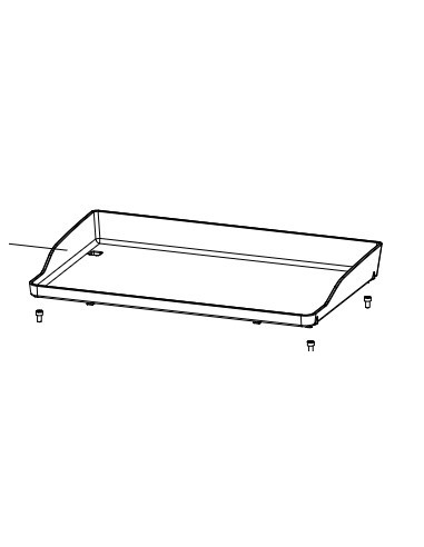 Plaque de Cuisson Fonte Emaillée + Vis (x4) pour Plancha CAMPINGAZ