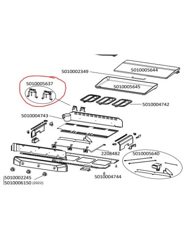 ELECTRODES + SUPPORTS pour plancha campingaz