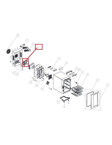 Moteur du Ventilateur pour Réfrigérateur DOMETIC