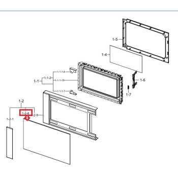 Verre de Porte pour Micro Ondes SAMSUNG