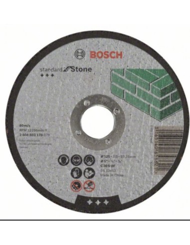 Disque Ligne Standard Pierre125x3 pour Meuleuse BOSCH