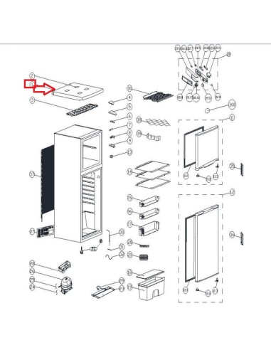 Coffret Supérieur pour Réfrigérateur PROLINE