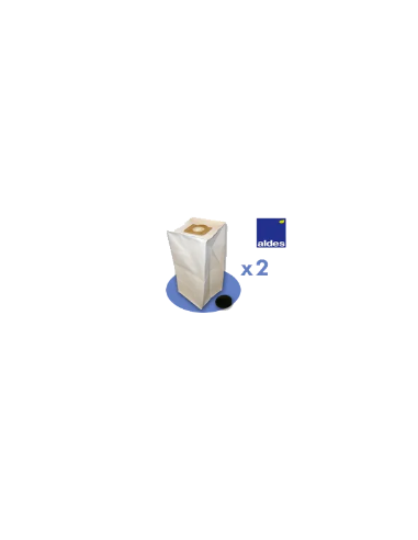 Lot de 2 Sacs 30L Aldes Universel + 2 Filtres Moteur pour Station D'aspiration Aldes