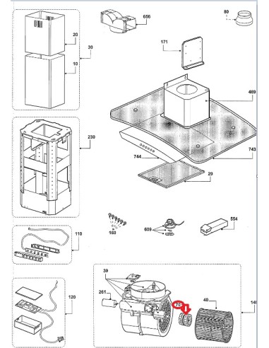 Moteur De Hotte Airlux SOGELUX