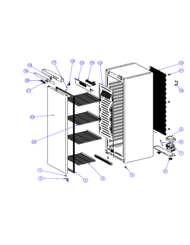 Joint pour Armoire Froide Diamond Métro