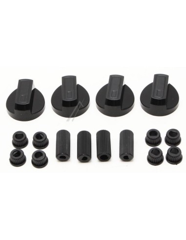 Jeu de Boutons Universel Noir