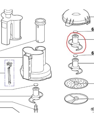 COUTEAU CRANTE R2 pour  ROBOT COUPE