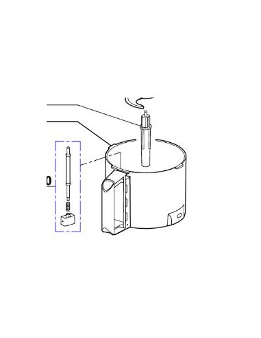 Ensemble CUVE R201 3L PLAST pour Robot coupe