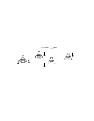 Pied x4 pour Robot Multifonction Riviera & Bar