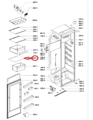 Clayette Verre 460x340,5x3,2 pour Réfrigérateur INDESIT