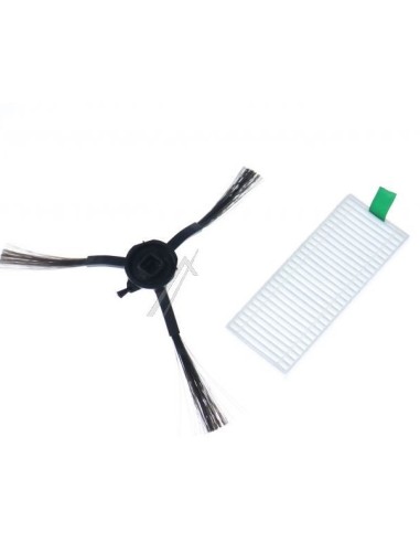 Filtre x1+Brossette x1 pour robot aspirateur rowenta