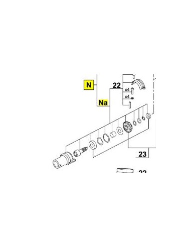 ENSEMBLE NEZ ACCESSOIRE PLANETAIRE V3 pour Robot coupe