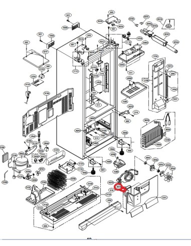 Moteur pour Réfrigérateur LG