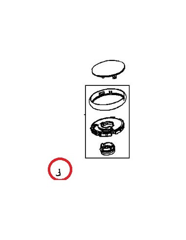 Ressort/bouton pour Mixeur Moulinex