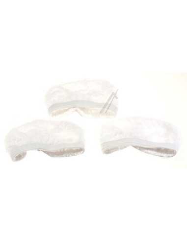 Jeu de 3 Coussinets en Microfibres pour Nettoyeur Vapeur Hoover