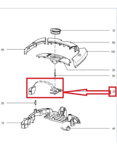 Platine Electronique pour Aspirateur MIELE