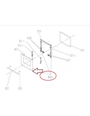 Ensemble Vitre Extérieur pour Four VALBERG