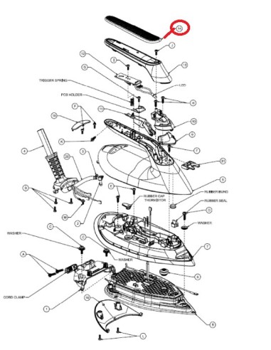 Capuchon Déco Moulé pour Centrale Vapeur PHILIPS