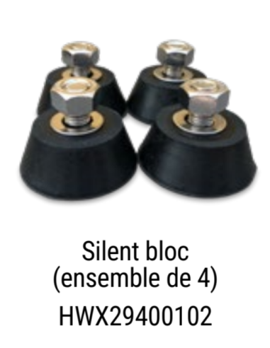 Silent Bloc x4 pour Pompes à Chaleur Hayward