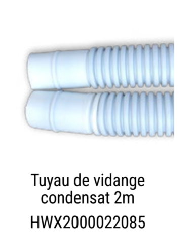 Tuyau de Vidange Condensat 2m pour Pompes à Chaleur Hayward