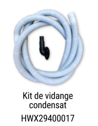 Kit de Vidange Condensat 2m pour Pompes à Chaleur Hayward